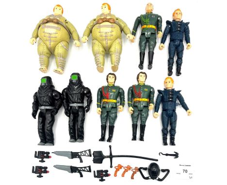 LJN vintage Dune 6" figures x 18 including Feyd x 2, Rabban x 2, Paul x 2, Baron x 2, Stilgar x 2, Sardaukar x 2, Paul Fremen