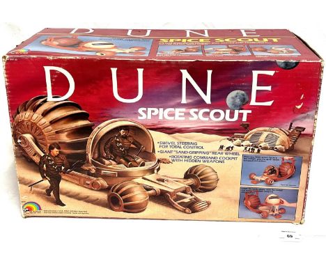 LJN vintage Dune Spice Scout vehicle, Excellent complete, within Good opened box, includes inserts and instructions.