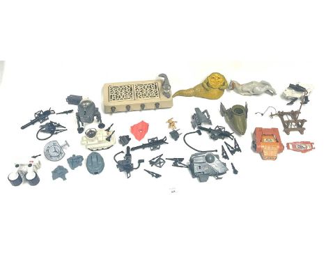 Selection of Kenner Star Wars vintage Creatures, Vehicles and Mini-Rigs including INT-4, AST-5, Radar Laser Cannon, MTV-7, Tr