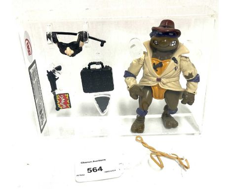 Playmates vintage Teenage Mutant Ninja Turtles Wacky Action Don The Undercover Turtle 1990 figure, UKG Graded 85%, Figure 85 
