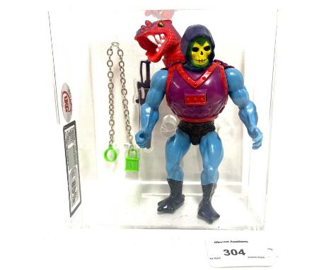 Mattel vintage Masters of the Universe Dragon Blaster Skeletor figure series 4, UKG 85%, Figure 85 Paint 85.