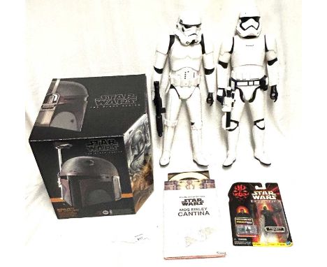 Hasbro Star Wars Black Series Boba Fett Re-Armored 1:1 scale Helmet, Mint UNUSED complete, within Excellent opened box, Episo