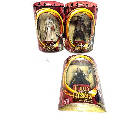 Toy Biz Lord of the Rings 6" figures x 12 including Samwise Gamgee x 2, Saruman the White, Easterling, Gimli, Strider, Saruma