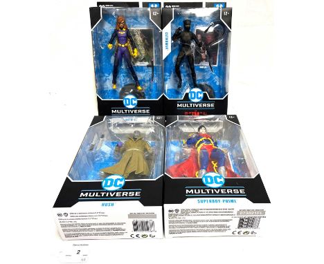 McFarlane Toys and Mattel DC Multiverse 6" figures x 11 including Armored Batman, Super-Boy Prime, Atom Smasher, Catwoman, Bl
