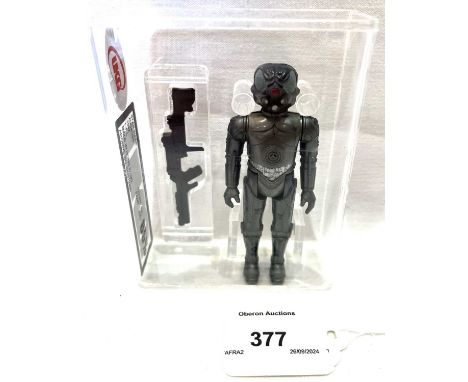 Kenner Vintage Star Wars Zuckuss (HK) 3 3/4" Figure UKG 85% Figure 85% Paint 85%. Laser Cut Case