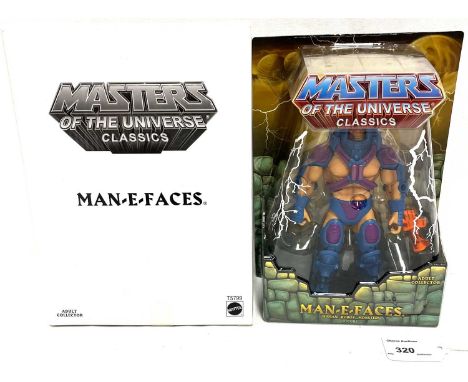 Mattel Masters of the Universe Classics Man-E-Faces figure 1st issue, within Near Mint sealed packaging, includes white outer