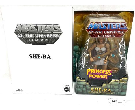Mattel Masters of the Universe Classics She-Ra figure 1st issue, within Near Mint sealed packaging, includes white outer box.
