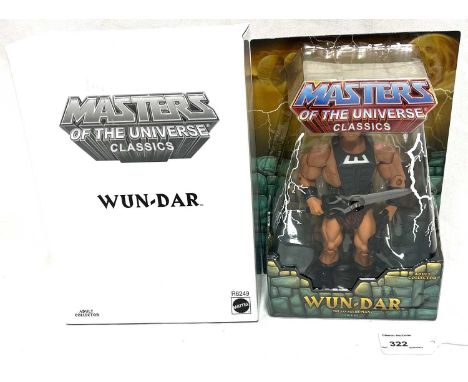 Mattel Masters of the Universe Classics Wun-Dar figure 1st issue, within Near Mint sealed packaging, includes white outer box