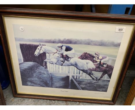 A DESERT ORCHID PRINT, SIGNED IN PENCIL BY ARTIST DAVID FRENCH, 60CM X 50CM 