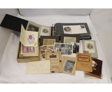 A COLLECTION OF FIRST DAY COVERS, POSTCARDS, PHOTO'S ETC., 