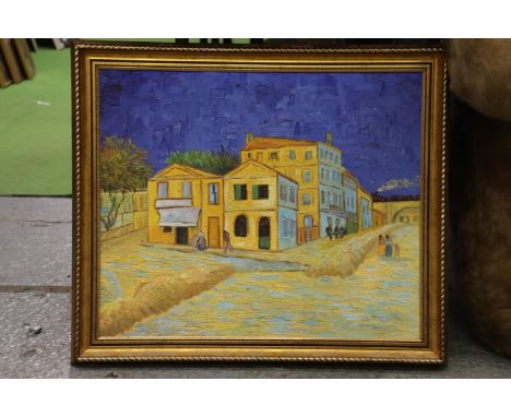 A LARGE CONTINENTAL SCENIC/URBAN OIL PAINTING, 68CM X 58CM 