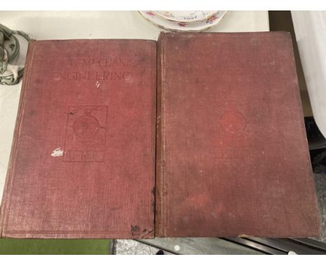 TWO VINTAGE BOOKS RAILWAY MECHANICAL ENGINEERING VOL 1 &amp; II FROM 1923 
