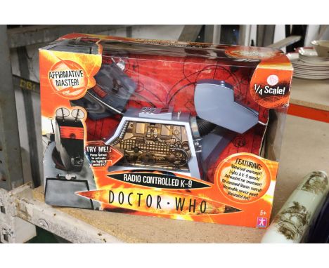 A BOXED AS NEW, DR WHO, K-9, RADIO CONROLLED TOY 