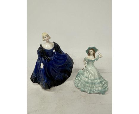 TWO FIGURES TO INCLUDE A ROYAL WORCESTER KATE AND A COALPORT DULCIE 