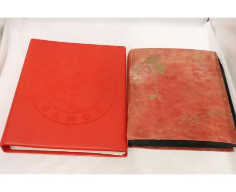 TWO VINTAGE ALBUMS TO INCLUDE POSTCARDS AND PHOTO'S 