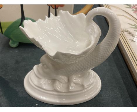 A ROYAL WORCESTER DOLPHIN SHAPED SOAP DISH 