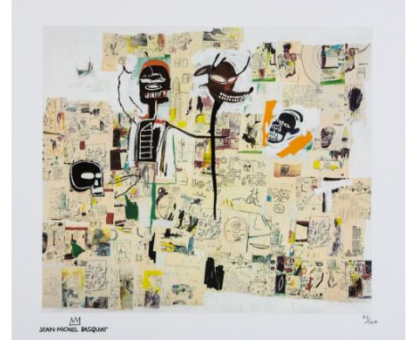 Jean-Michel Basquiat (after) 'Xerox' lithography print, sheet size 50 x 70 cm, plate signed bottom left, numbered bottom righ