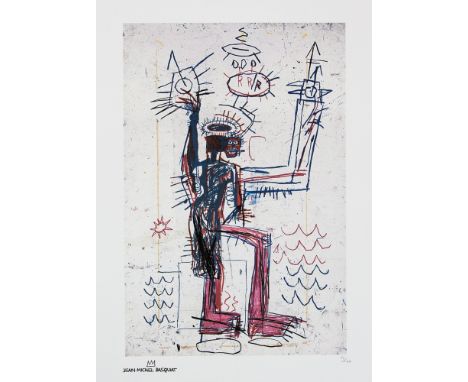 Jean-Michel Basquiat (after) untitled, lithography print, sheet size 50 x 70 cm, plate signed bottom left, numbered bottom ri