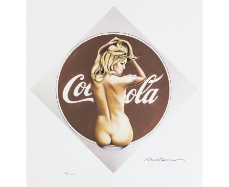 Mel Ramos (after) 'Coca - Cola' offset lithograph in colors on Arches paper, Georges Israel Editeur, sheet size 38,5 x 57 cm,