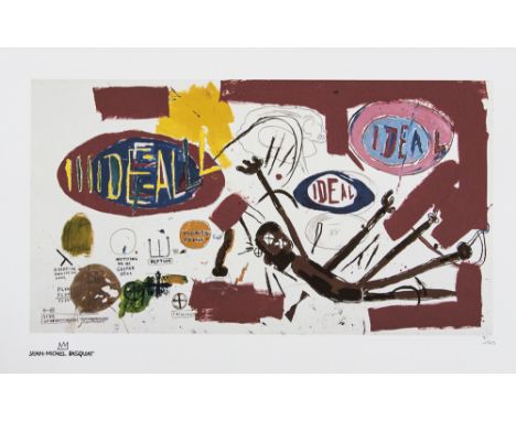 Jean-Michel Basquiat (after) 'Victor' lithography print, sheet size 50 x 70 cm, plate signed bottom left, numbered bottom rig
