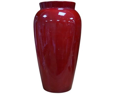 A Zsolnay flambe vase, 25cm high. Condition - poor to fair