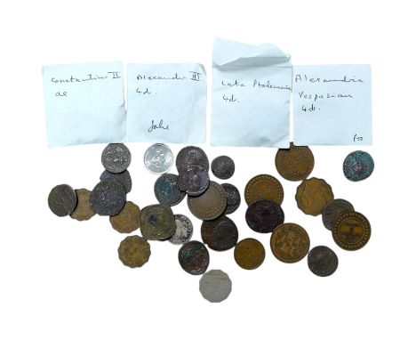 A small group of Roman AE sestertius and other coins