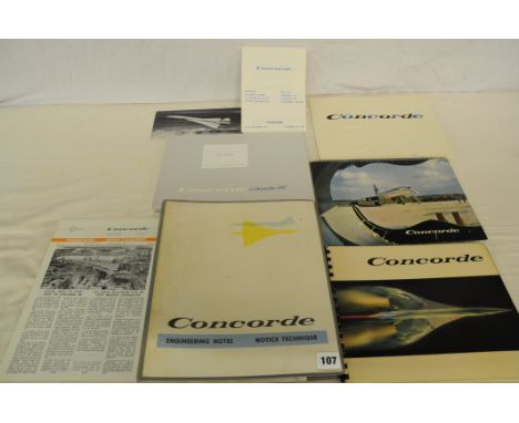 Concorde comprehensive ephemera comprising Engineering Notes, Roll-Out, Progress Reports, Technical Details, Testing Manual e