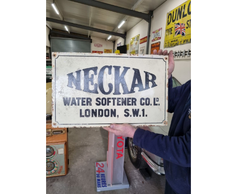 NECKAR ENAMEL SIGN