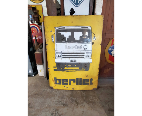 BERLIET ENAMEL SIGN