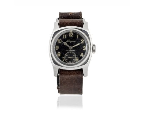 Longines. A stainless steel manual wind wristwatch issued to the Czech MilitaryModel: AviatorReference: 3582Date: Invoiced to