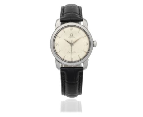 Omega. A stainless steel automatic wristwatchModel: SeamasterReference: 1138Date: Circa 1956Movement: 19-jewel Cal.501 automa