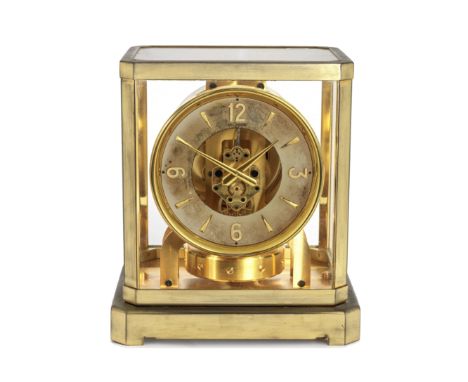 LeCoultre. A gilt brass Atmos clockModel: ClassiqueDate: Circa 1950Movement: 15-jewel, No.49319 Dial: White, applied gilt dar