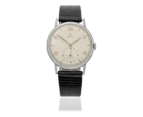 Omega. A stainless steel manual wind wristwatchReference: 2272-6Date: Circa 1940Movement: 15-jewel Cal.30T2 manual wind, No.1