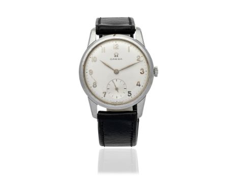 Omega. A stainless steel manual wind wristwatchReference: 2903-16Date: Circa 1960Movement: 17-jewel rose gilt Cal.268 manual 