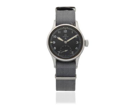 Omega. A stainless steel manual wind British Military issue wristwatchModel: 'Dirty Dozen'Date: Circa 1944Movement: 15-jewel 