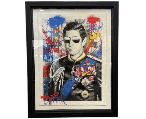 † MR BRAINWASH (born 1966); a signed limited edition print, 'Long Live The King', signed lower left and numbered in pencil 17