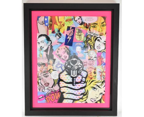 † DAN PEARCE; a limited edition lenticular edition print, 'Aim for Love', with certificate of authenticity verso detailing ar