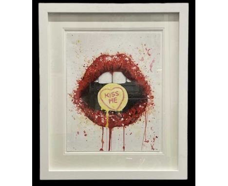 † STEPHEN GRAHAM; a signed limited edition print, 'Kiss Me Quick', signed and numbered 26/195 lower right, with certificate o