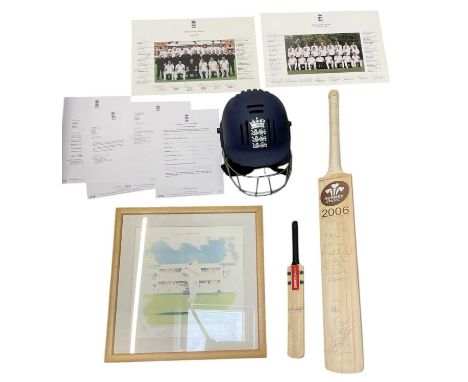 CRICKET INTEREST; a signed limited edition print, 'The Old War House', signed by Angus Fraser, numbered 90/177, 31 x 31cm, fr