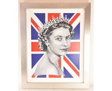 † PAUL NORMANSELL; a limited edition print, 'Happy and Glorious', numbered 120/195 lower right, with certificate of authentic
