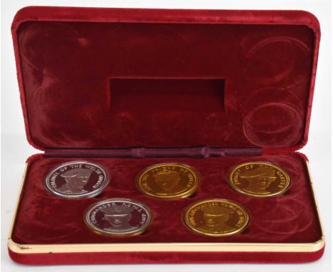 POBJOY MINT; a cased set of sterling silver encapsulated coins struck to mark the occasion of the thirtieth birthday of His R
