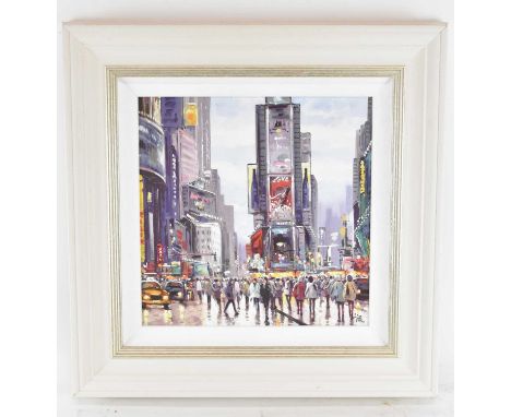 † HENDERSON CISZ; a limited edition print, 'City of Lights', numbered 60/195, with certificate of authenticity verso, 34 x 34