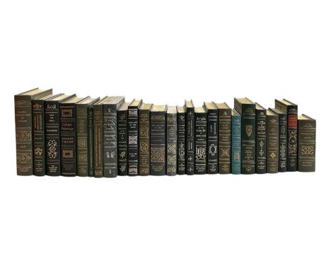 THE CLASSICS OF MEDICINE LIBRARY; a collection of approximately twenty-five green gilt tooled leather bound books, including 