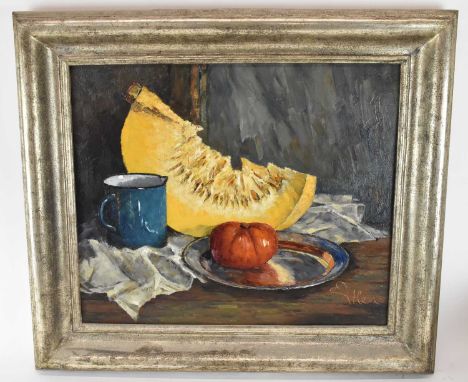 † ARTUR EITLER; oil on board, still life of fruit, signed lower right, 41 x 49cm, framed.