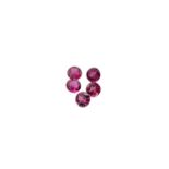 5x Pinke Turmalin im SET, 1.68ct