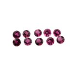 6.20ct Pinkes Turmalin Konvolut, Rund