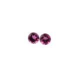 1.01ct Ein Paar pinke Turmaline, Rund
