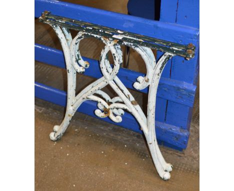 PAIR OF CAST IRON BENCH ENDS