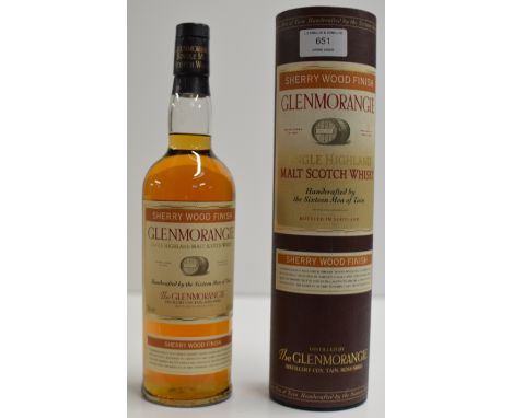 GLENMORANGIE SHERRY WOOD FINISH SINGLE HIGHLAND MALT SCOTCH WHISKY, WITH PRESENTATION BOX - 70CL, 43% VOL     