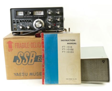 Yaesu Musen FT-101ex SSB Transeiver: boxed with instructions &amp; external speaker